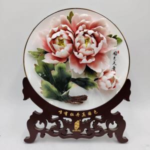 11寸精品二朵三朵(骨瓷金邊風(fēng)動(dòng)釉下彩)